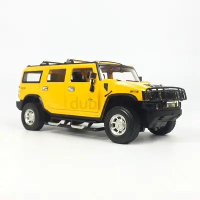 Die-cast Yellow Hummer H2 Toy SUV - 1:10 scale-large car,brand new
