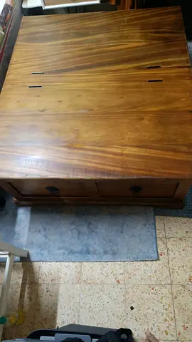 Solid Wood Coffee Table with Storage - Good Condition