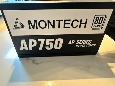Montech AP750 750W Power Supply – 80 Plus, Tested & Working
