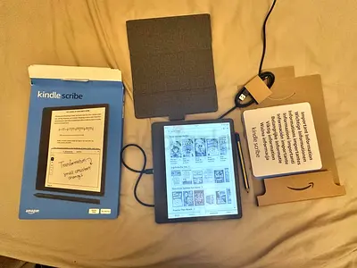 Amazon Kindle Scribe with Premium Pen and Cover