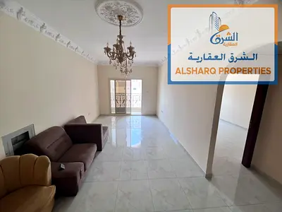 شقة فاخرة غرفة وصالة بأرقى التشطيبات للإيجار السنوي في الجرف 2 عجمان | قريبة من مدرسة الأقصى، 2 حمام (غرفة ماستر) وتكييف مركزي