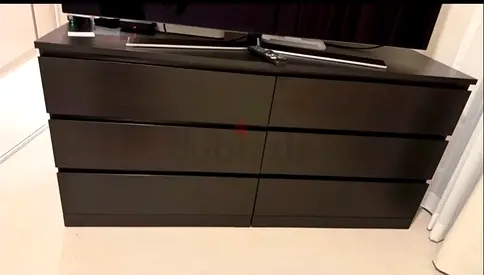 Black 6-Drawer Dresser