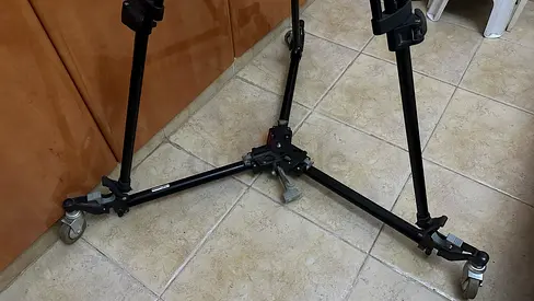 Manfrotto Prefessional Tripod with Dolly For Sale