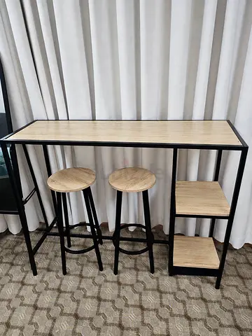 Modern wooden high bar table