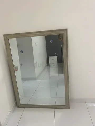 Large Wall Mirror with Wooden Frame - absolutely new