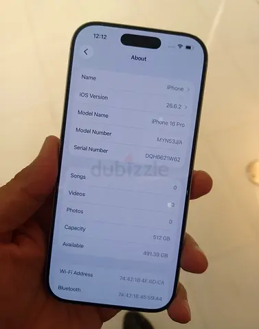 Iphone 16 pro 512gb Japan Version