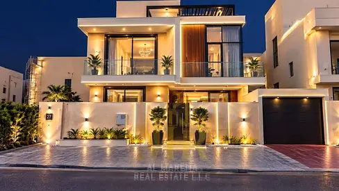 Electricity & Water Included | Luxury Ready-to-Move Villa in Al Zahya, Ajman | 5 Bedrooms + Maid | KONE Elevator | Carrier AC | 4,010 Sq Ft BUA | AED