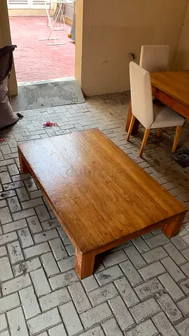 Wooden teck tables and chairs