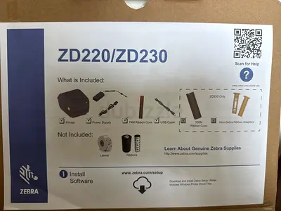 Zebra ZD220/ZD230 Thermal Label Printer (Boxed) - Compact Desktop Printer