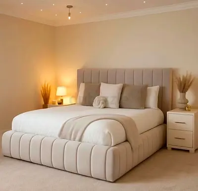 BRAND New High Quality Luxury King Size Bed Including Spring Mattress