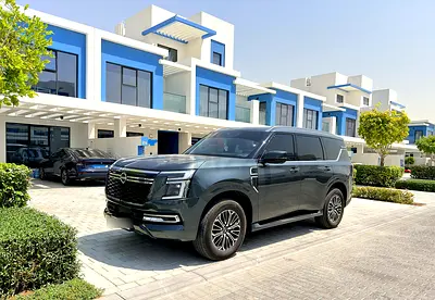 Nissan Patrol SE Platinum City 2025 | 29,700 km | GCC | Full Nissan Warranty | Red Leather | One Own