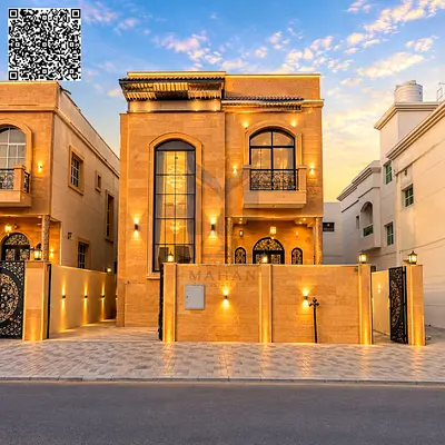 Modern 5 Bedrooms Villa For Sale Al Mowaihat Ajman | Maid Room | Large Kitchen | 7 Years Old