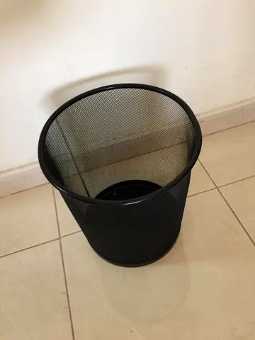 Black Mesh Waste Basket