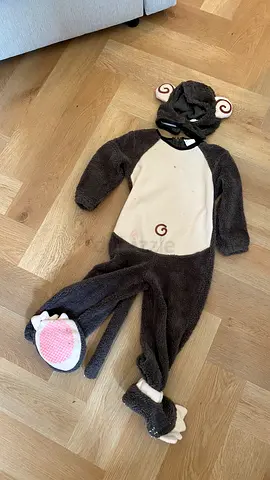 Kids Brown Monkey Costume (1-2 years) - Soft Plush