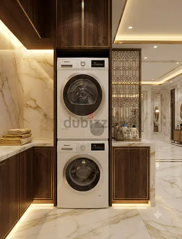 Siemens Stacked Washer & Dryer Set – Space-Saving Laundry Setup | Good Condition