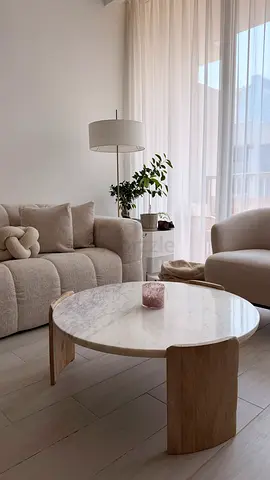 Custom-made marble coffee table