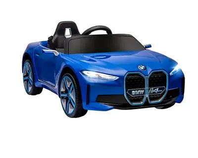 BMW - I4 Kids Rideon Car - Blue - 12V ( 2 - 6 Years) - Brand New