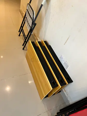 Set of 3 Nesting Side Tables with Wood Finish