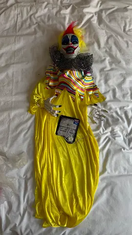 Scary Clown Halloween Prop / Doll - Yellow Costume