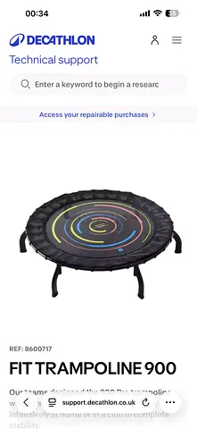 Decathlon Trampoline available, almost new, hard