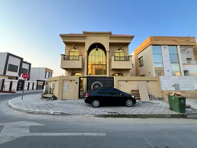 للايجار فيلا كورنر في الياسمين بعجمان 5غرف ومجلس وصاله ومطبخ واسع مع غرفة خادمه