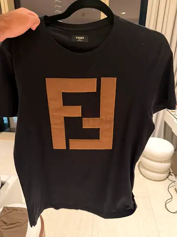 Fendi black top / T-shirt - men's size M, Runs small