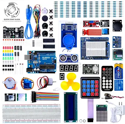 Elegoo Elegoo UNO R3 Project Complete Starter Kit with Tutorial for Arduino (63 Items)