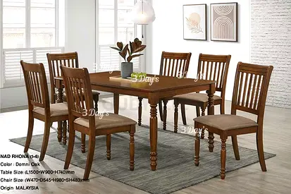 Brand new Solid wood dinnibg Table 6 Chairs Available