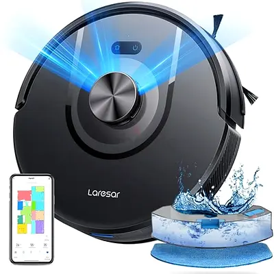 Laresar Robot Vacuum and Mop with Smart Mapping