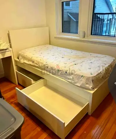 Ikea single size bed with mattress