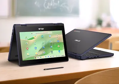 Asus Chromebook_RAM 8 GB_SSD 32 GB(CR1100FX)_TouchScreen + FLIP_Dual Camera + PEN_VERY CLEAN