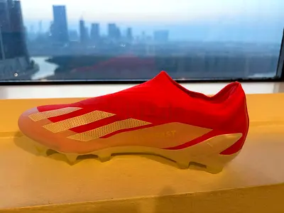 Red adidas crazy fast  Football Boots, laceless - Size 41/5 never used