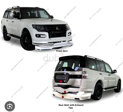 Mitsubishi Pajero Body Kit Front & Rear Skirts with Exhaust Tips - Good Condition