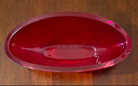 Glass Bowl Oval وعاء زجاج غميق (Sandra Rich)