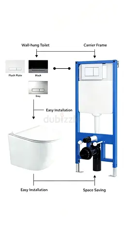 The Brand New Wall Hanging Wc with Machine Full Set Available