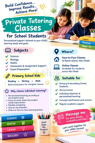 Tutor -Individual Tuition Classes-Reem