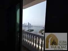 Two bedrooms and a living room with a full sea view, gym, swimming pool, parking, children's pool, j