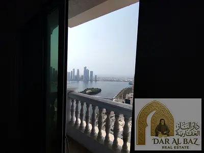 Two bedrooms and a living room with a full sea view, gym, swimming pool, parking, children's pool,