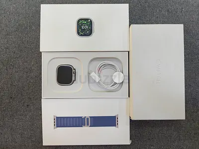 Apple Watch Ultra 3 with light blue alphine.