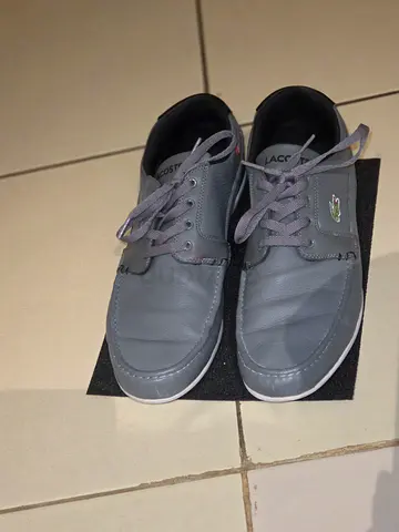 Grey Lacoste casual sneakers, men's size (good condition)
