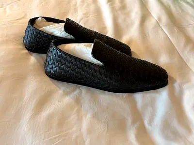 Bottega Veneta Palazzo Intrecciato Slippers - Espresso - EU 40