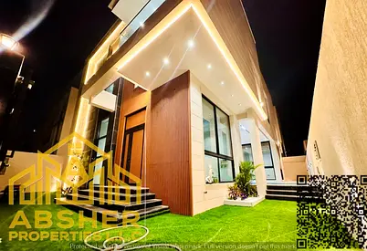 فيلا راقية للبيع في الباهية – عجمان | تصميم عصري وتملك حر شامل الرسوم