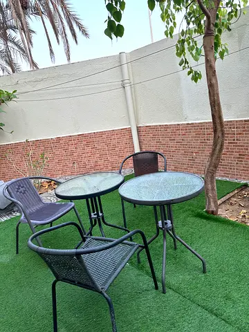 Outdoor chairs and tables