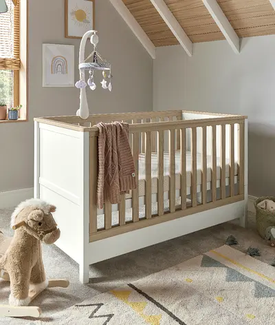 Harwell Cotbed White/Oak