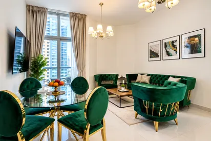 Fully Furnished 2BR - Dubai Marina with Balcony