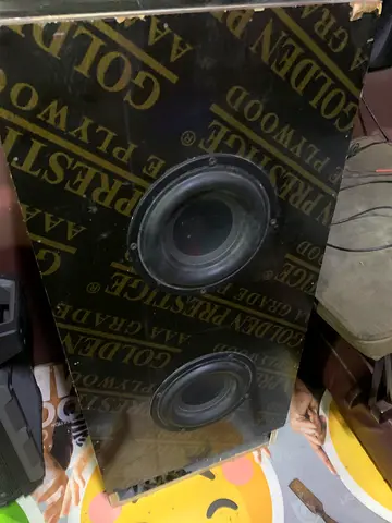 Car speakers either wooden box