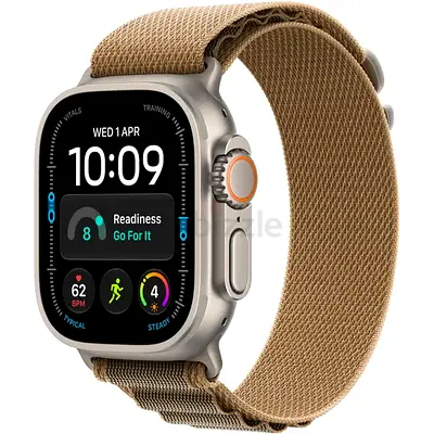 Apple Watch Ultra 4 GPS + Cellular 49mm Natural Titanium Case with Sand Trail Loop