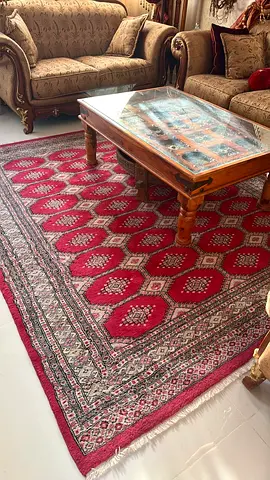 Handmade Red Oriental carpet Size Fits Living Room