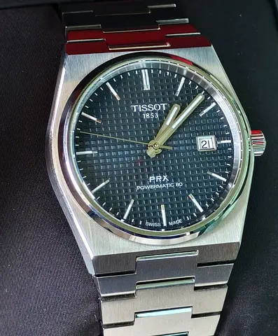 Tissot PRX Powermatic 80 stainless steel automatic watch - Exhibition back