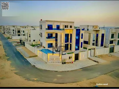 villa with (pool, lift)| 6 rooms, majlis, 2 halls, pool| Freehold|Price including registration fees, and furniture.